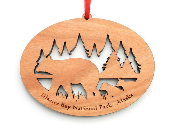 Glacier Bear NW Ornament - Nestled Pines