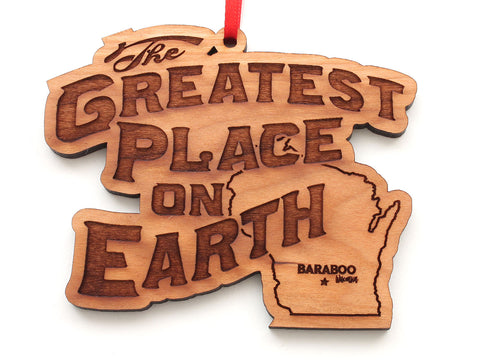 Serenity Spa Greatest Place on Earth Logo Ornament