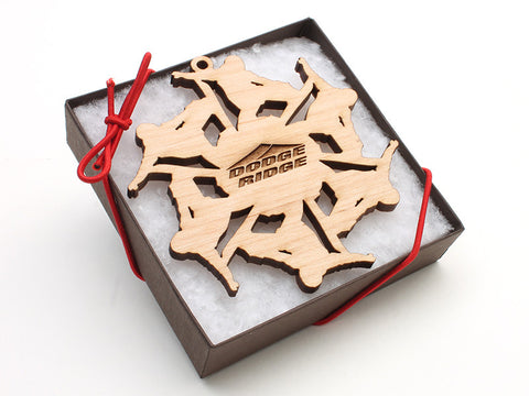 Dodge Ridge Snowboarder Snowflake - Nestled Pines