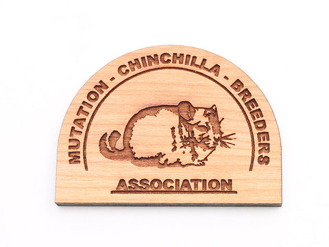 Mutation Chinchilla Breeders Association Magnet - Nestled Pines