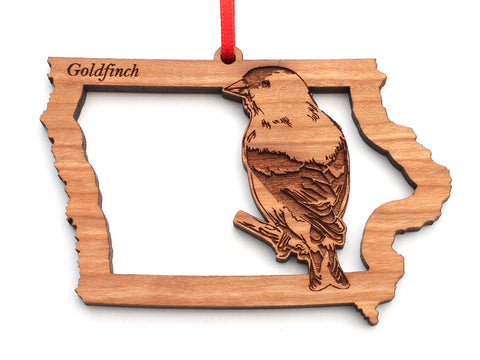 Iowa State Bird Ornament - Goldfinch