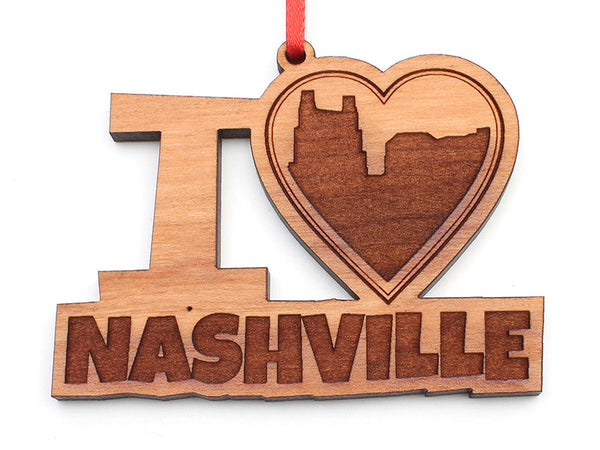 I Heart Nashville Ornament - Nestled Pines