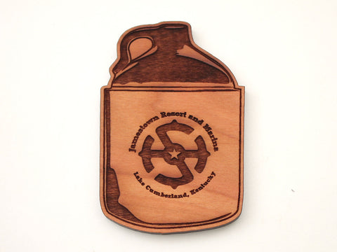 Jamestown Resort and Marina Shine Jug Magnet