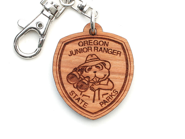Oregon State Parks Junior Ranger Badge Key Chain