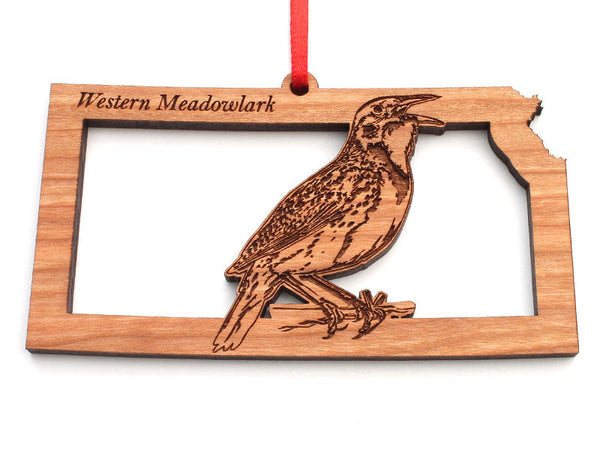 Kansas State Bird Ornament - Western Meadowlark