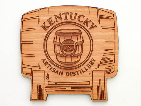 Kentucky Artisan Distillery Barrel Coaster Set of 4