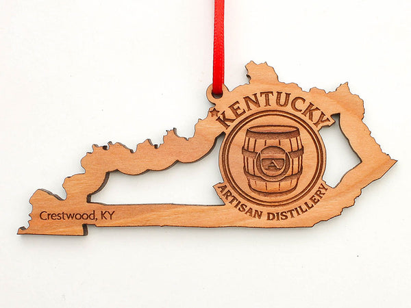 Kentucky Artisan Distillery Kentucky State Logo Insert Ornament