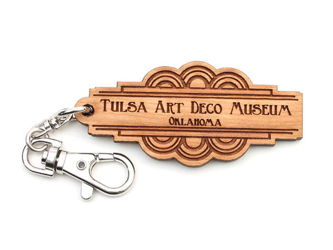 Tulsa Art Deco Museum Key Chain - Nestled Pines