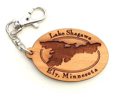 Mealey's Custom Lake Shagawa Key Chain - Nestled Pines