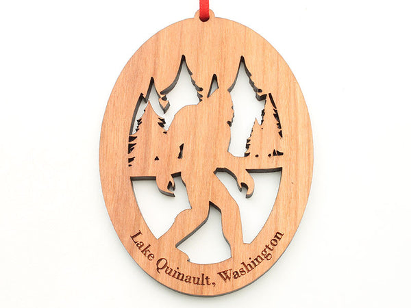 Olympic National Park Lake Quinault Sasquatch Ornament
