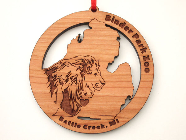 Binder Park Zoo Michigan State Lion Ornament (LP Only)