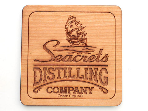 Seacrets Distilling Company Logo Coaster (Set of 4)