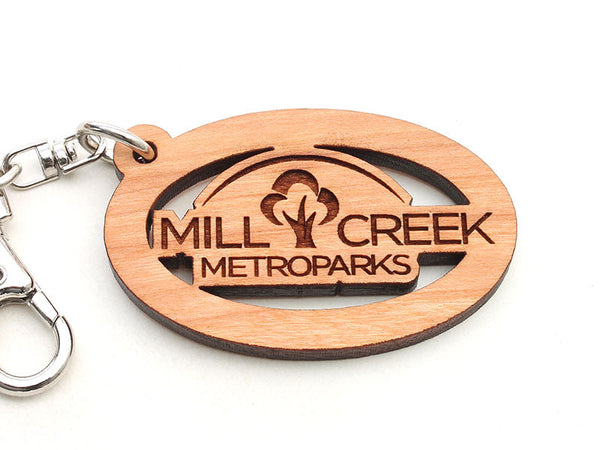 Mill Creek Text Logo Key Chain