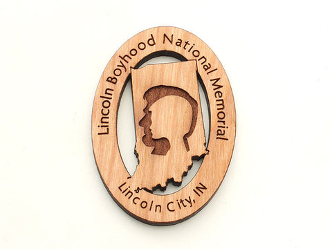 Lincoln Boyhood Indiana State Faces Magnet