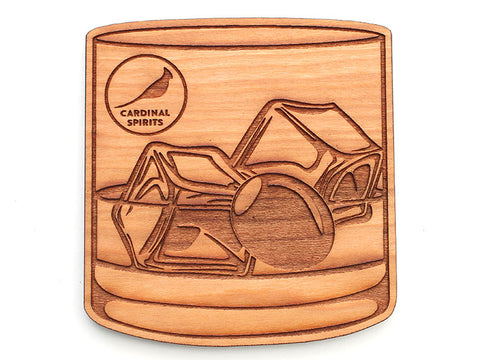 Cardinal Spirits Lowball Rocks Coaster (Set of 4)