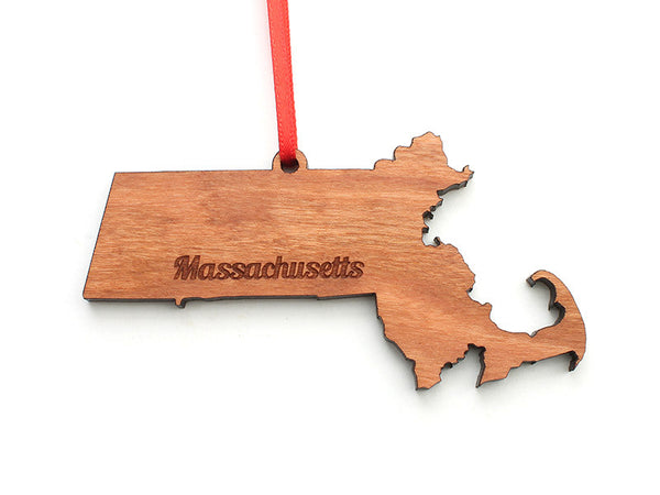 Massachusetts State Ornament - Nestled Pines - 2