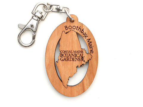 Coastal Maine Botanical Gardens Maine Logo Key Chain