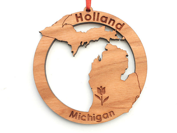 Home & Co Holland Michigan Custom Ornament Alt - Nestled Pines