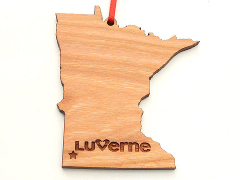 Rock County Historical Society Minnesota State Shape Ornament