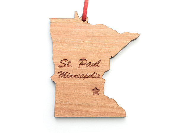 Minnesota State Ornament ND - Nestled Pines