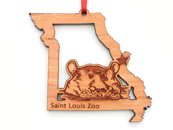 Missouri State Hippopotamus Insert Ornament