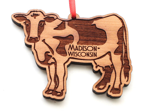 Madison Wisconsin Dairy Cow Ornament