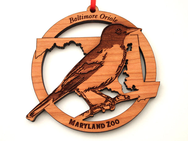 Maryland Zoo Oriole State Bird Circle Ornament