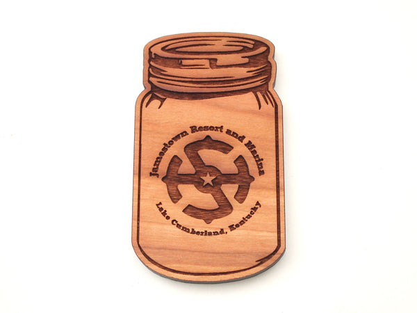 Jamestown Resort and Marina Shine Jar Magnet