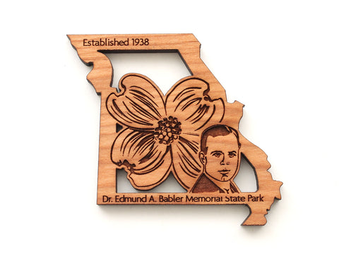 Missouri Dogwood Insert Babler State Park Magnet