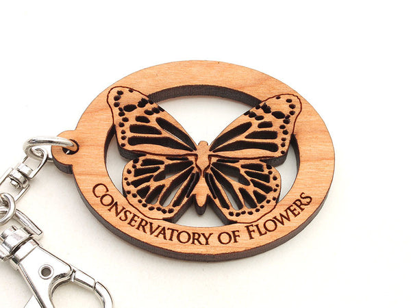 Conservatory of Flowers Monarch Butterfly Alt Key Chain