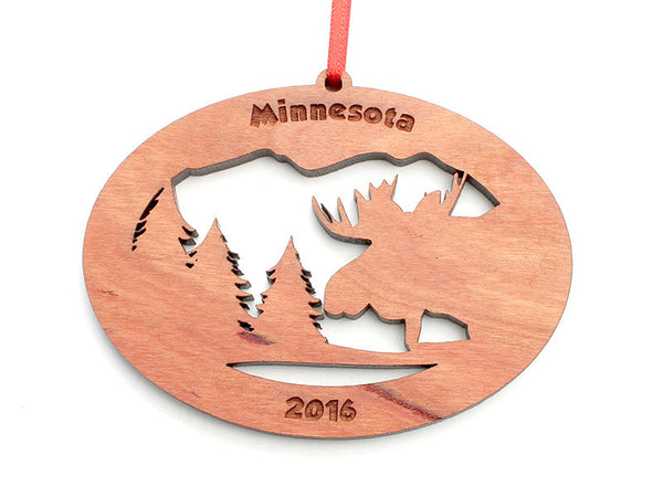 Northwoods Moose Ornament Alt - Nestled Pines