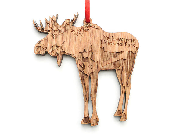Moose Ornament ND - Nestled Pines