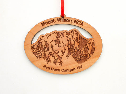 Red Rock Canyon Mount Wilson Oval Custom Ornament