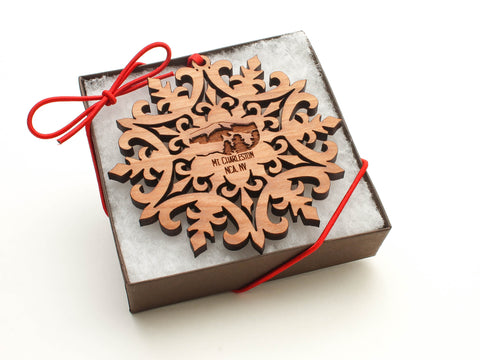 Red Rock Canyon Mount Charleston Snowflake Ornament