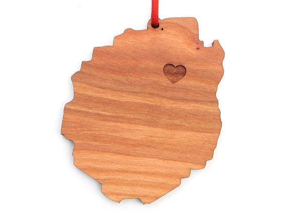 Park Cut Out Heart Ornament - Nestled Pines