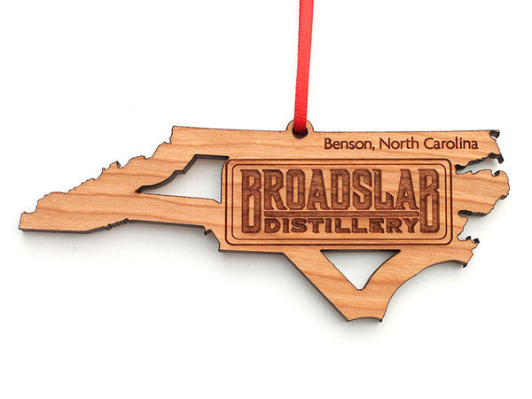 Broadslab Distillery North Carolina State Logo Insert Ornament