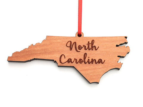 Our State Store North Carolina State Ornament Rev 2 - Nestled Pines