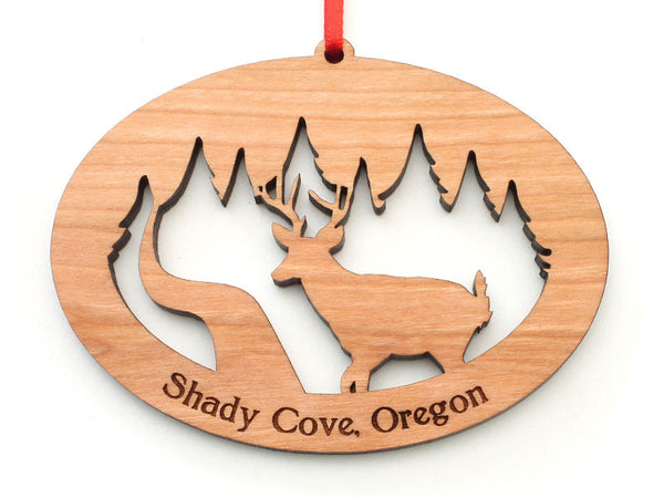 Shady Cove Pharmacy Deer Oval Ornament