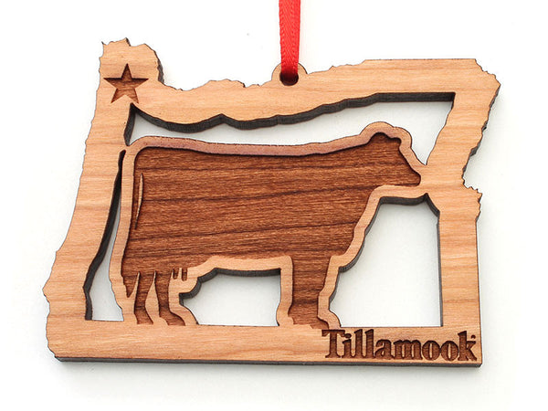 Tillamook Oregon State Cow Ornament