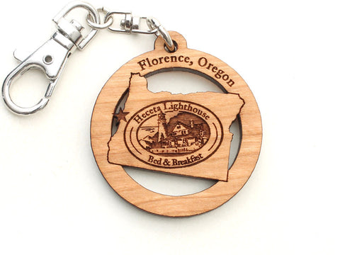 Heceta Lighthouse Oregon State Key Chain