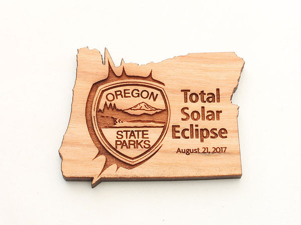 Oregon State Parks Solar Eclipse State Shape Magnet