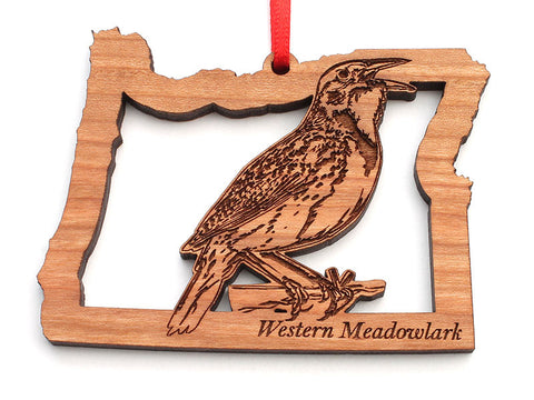 Oregon State Bird Ornament - Western Meadowlark