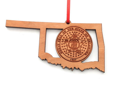 Oklahoma Seal State Insert Ornament