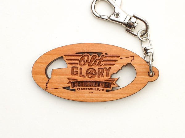 Old Glory Distilling Tennessee Logo Key Chain