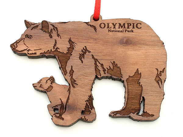 Olympic National Park Black Bear with Cub Ornament