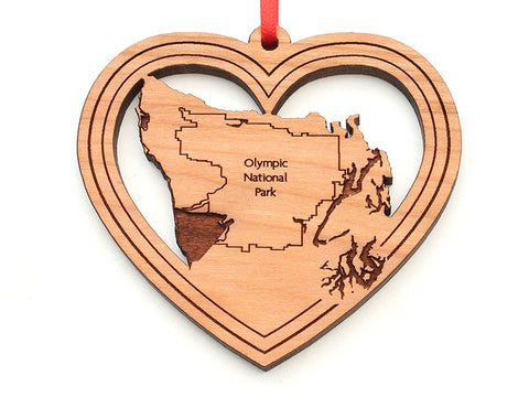 Port Book and News Olympic NP Heart Ornament
