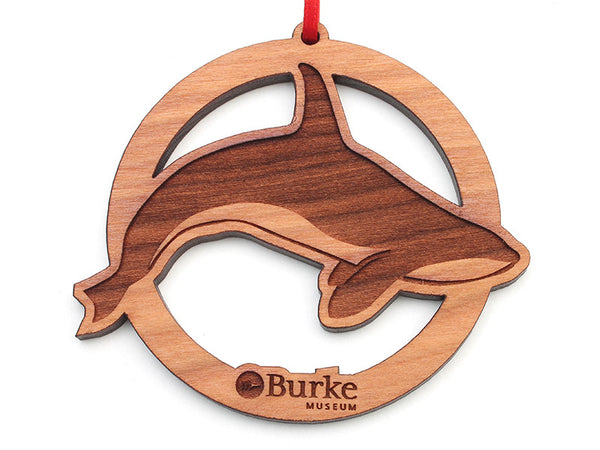 Berkshire Museum Killer Whale Circle Custom Ornament - Nestled Pines
