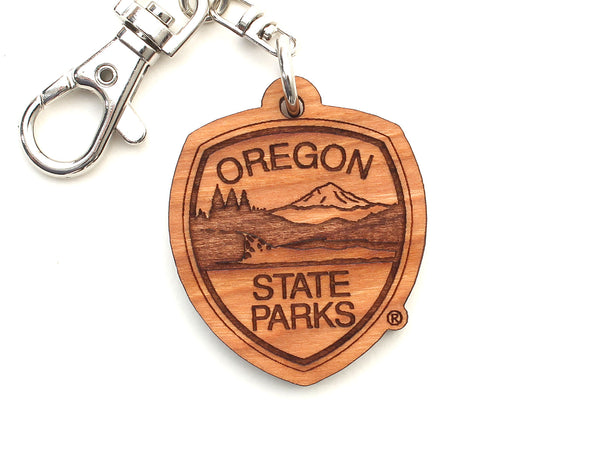 Oregon State Parks Shield Logo Key Chain