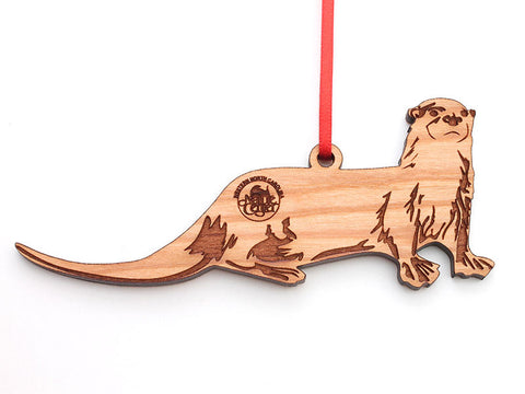 Western North Carolina Otter Custom Ornament