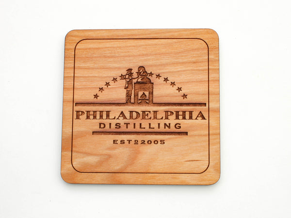 Philadelphia Distilling Logo Coaster Set of 4